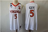 Virginia Cavaliers 5 Kyle Guy White College Basketball Jersey,baseball caps,new era cap wholesale,wholesale hats